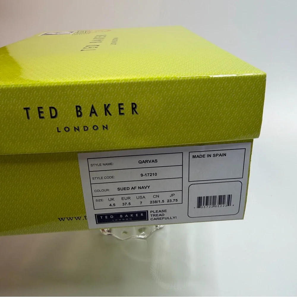 Ted Baker Kolissa3 Style navy suede ankle strap sandal- size 7